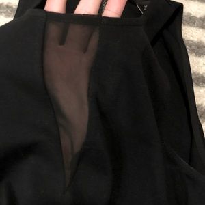 EUC | Banana Republic Top w/ Sheer Triangle on Front & Block Color Back